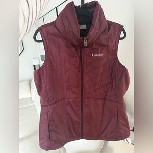 Columbia Softshell Vest - Maroon size XL womens